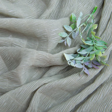 Тканина шифон жатка 95 г/м2 145 см легка, повітряна тканина для суконь, блуз і аксесуарів полин