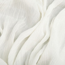 Тканина шифон жатка 95 г/м2 145 см легка, повітряна тканина для суконь, блуз і аксесуарів молоко