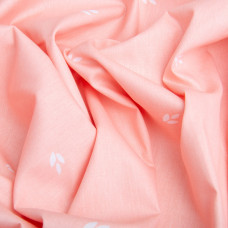 Тканина бавовна сатин для постільної білизни, натуральна тканина, постільна білизна, 120 г/м2 ВТ-405-В літо персик