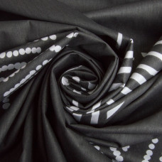 Тканина бавовна сатин для постільної білизни, натуральна тканина, постільна білизна, 120 г/м2 ВТ-341-A графіті