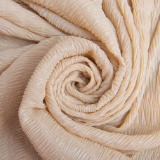 Тканина шифон жатка 95 г/м2 145 см легка, повітряна тканина для суконь, блуз і аксесуарів беж