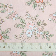 Тканина бавовна сатин для постільної білизни, натуральна тканина, постільна білизна, 120 г/м2 ВТ-405-A літо персик