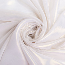 Тканина шифон стрейч із напиленням Cold 55 г/м2 150 см для суконь, блуз, декору та аксесуарів біла
