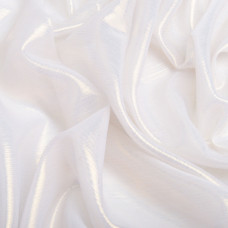 Тканина шифон стрейч із напиленням Cold 55 г/м2 150 см для суконь, блуз, декору та аксесуарів біла