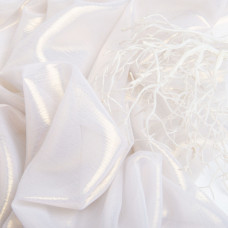 Тканина шифон стрейч із напиленням Cold 55 г/м2 150 см для суконь, блуз, декору та аксесуарів біла