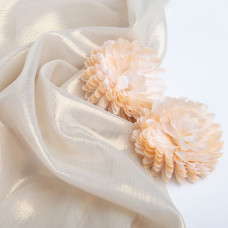 Тканина шифон стрейч із напиленням Cold 55 г/м2 150 см для суконь, блуз, декору та аксесуарів св/беж