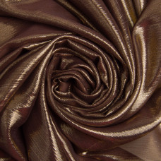 Тканина шифон стрейч із напиленням Cold 55 г/м2 150 см для суконь, блуз, декору й аксесуарів шоколад