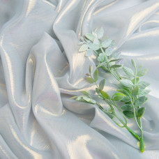 Тканина шифон стрейч із напиленням Cold 55 г/м2 150 см для суконь, блуз, декору та аксесуарів блактина