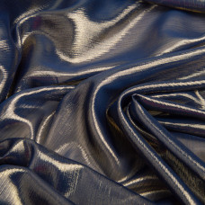 Тканина шифон стрейч із напиленням Cold 55 г/м2 150 см для суконь, блуз, декору та аксесуарів т/синя