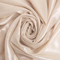 Тканина шифон стрейч із напиленням Сільвер 55 г/м2 150 см для суконь, блуз, декору й аксесуарів беж
