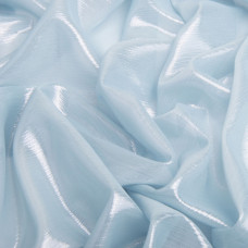 Тканина шифон стрейч із напиленням Сільвер 55 г/м2 150 см для суконь, блуз, декору й аксесуарів блактина
