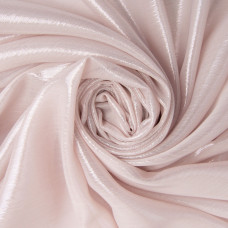 Тканина шифон стрейч із напиленням Сільвер 55 г/м2 150 см для суконь, блуз, декору й аксесуарів пудра