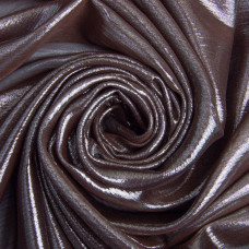 Тканина шифон стрейч із напиленням Сільвер 55 г/м2 150 см для суконь, блуз, декору й аксесуарів шоколад