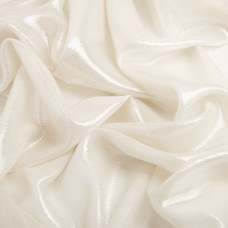 Тканина шифон стрейч із напиленням Сільвер 55 г/м2 150 см для суконь, блуз, декору й аксесуарів св/беж