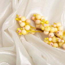 Тканина шифон стрейч із напиленням Сільвер 55 г/м2 150 см для суконь, блуз, декору й аксесуарів св/беж