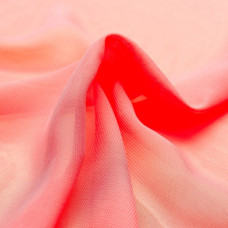 Тканина шифон Мульти 70 г/м2 150 см напівпрозора, легка, повітряна для суконь, блузок і аксесуарів корал