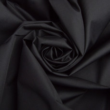 Тканина сорочкова однотонна 150 см 115 г/м2, для чоловічих і жіночих сорочок No16 (9077) чорний