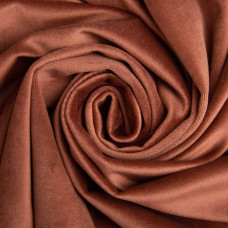 Тканина велюр однотонний Вайлет 150 см 290 г/м2, для одягу, суконь, костюмів, спідниць какао