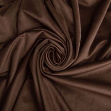 Тканина велюр однотонний Вайлет 150 см 290 г/м2, для одягу, суконь, костюмів, спідниць коричнева