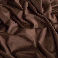 Тканина велюр однотонний Вайлет 150 см 290 г/м2, для одягу, суконь, костюмів, спідниць коричнева