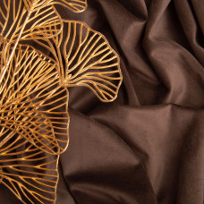 Тканина велюр однотонний Вайлет 150 см 290 г/м2, для одягу, суконь, костюмів, спідниць коричнева