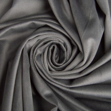 Тканина велюр однотонний Вайлет 150 см 290 г/м2, для одягу, суконь, костюмів, спідниць сіра