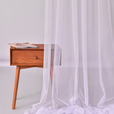 Тюль фатин однотонний Донна V-401 біла
