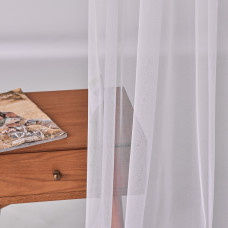 Тюль фатин однотонний Донна V-401 біла