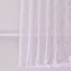 Тканина тюль жакард Валенс'єнн 310 см 65 г/м2 тюлева тканина, тканина для тюлю, тюль, гардини, жакардова тюль