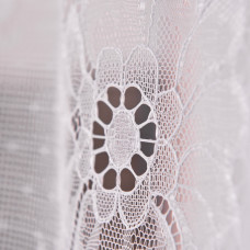 Тканина тюль жакард Валенс'єнн 310 см 65 г/м2 тюлева тканина, тканина для тюлю, тюль, гардини, жакардова тюль