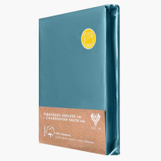 Набір постільної білизни євро IDEIA підковдра 200х220 см + 2 наволочки 50х70 см преміум сатин бавовна м'ята