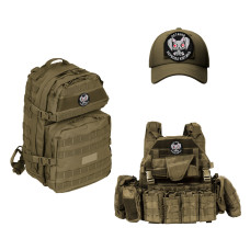 Набір шевронів 2 шт. з липучкою Остання нервова клітина, чорний, 8 см, вишитий патч, нашивка, шеврон