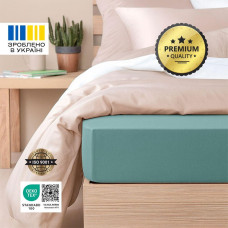 Простирадло трикотажне 140/160х200х35 см на гумці IDEIA, еластичне, трикотаж, бавовна м'ята