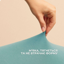 Простирадло трикотажне 140/160х200х35 см на гумці IDEIA, еластичне, трикотаж, бавовна м'ята