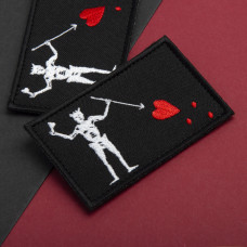 Шеврон із липучкою Чорна Борода Blackbeard 5х8 см вишитий патч нашивка