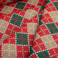 Тканина декоративна скатертина бавовна з водовідштовхувальним просоченням, 180 см, 220 г/м2, для скатертин, штор, декору Кашмір