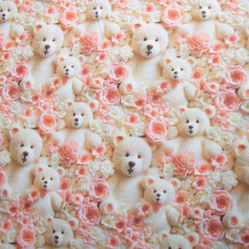 Тканина бязь ранфорс 5D для постільної білизни, бавовна 125 г/м2 240 см натуральна, постільна тканина, тканина для простирадл