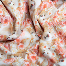 Тканина бязь ранфорс 5D для постільної білизни, бавовна 125 г/м2 240 см натуральна, постільна тканина, тканина для простирадл