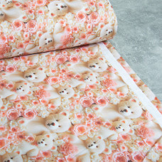 Тканина бязь ранфорс 5D для постільної білизни, бавовна 125 г/м2 240 см натуральна, постільна тканина, тканина для простирадл