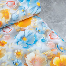 Тканина бязь ранфорс 5D для постільної білизни, бавовна 125 г/м2 240 см натуральна, постільна тканина, тканина для простирадл