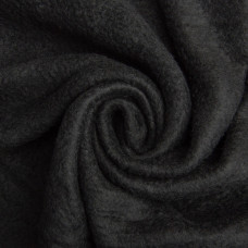 Тканина фліс однотонна 200 г/м2 тепла тканина полар, м'яка для флісівок, кофт, штанів чорний