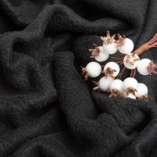 Тканина фліс однотонна 200 г/м2 тепла тканина полар, м'яка для флісівок, кофт, штанів чорний