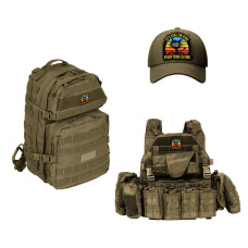 Набір шевронів 2 шт "It's Fine I'm Fine Everything is Fine" 8 см вишитий патч, нашивка