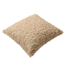 Подушка декоративна IDEIA 55х55 см зі штучного хутра гіпоалергенна карамель
