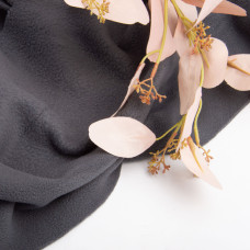 Тканина фліс однотонний 380 г/м2 тепла тканина полар, м'яка для флісівок, кофт, штанів сірий