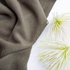 Тканина фліс однотонний 380 г/м2 тепла тканина полар, м'яка для флісівок, кофт, штанів хакі