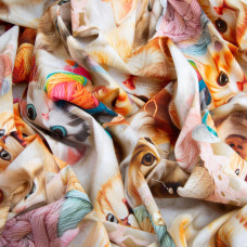 Тканина бязь ранфорс 5D для постільної білизни, бавовна 125 г/м2 240 см натуральна, постільна тканина, тканина для простирадл