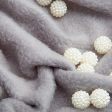 Тканина фліс однотонна 200 г/м2 тепла тканина полар, м'яка для флісівок, кофт, штанів св. сірий