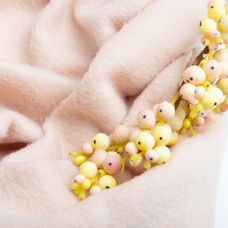 Тканина фліс однотонна 200 г/м2 тепла тканина полар, м'яка для флісівок, кофт, штанів св. беж