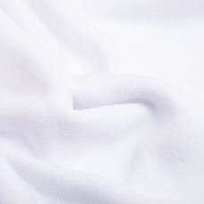 Тканина фліс однотонний 380 г/м2 тепла тканина полар, м'яка для флісівок, кофт, штанів білій